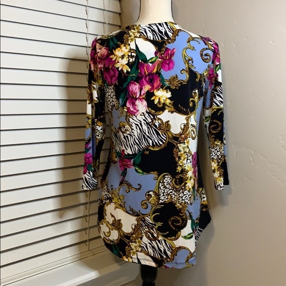 Thalia Sodi Floral Long Sleeve Blouse - Picture 4 of 4